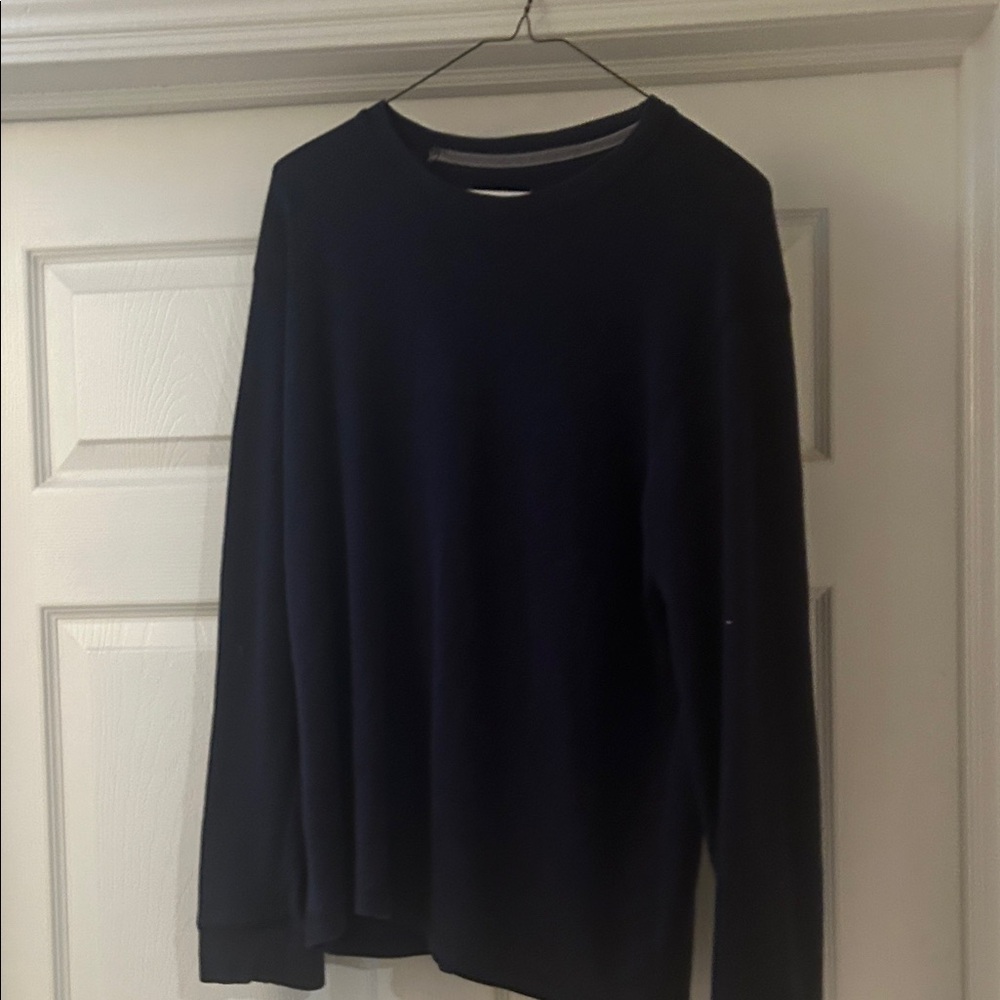 Perry Ellis Deep Navy Long Sleeve Shirt